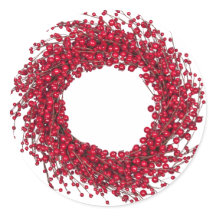 Modern Holiday Red Berry Wreath