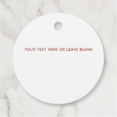 Modern Holiday Red Green Gold Plaid Bedankjes Labels (Achterkant)