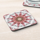 Modern Holiday Snowflake Cork Onderzetters (Linkerzijde)