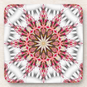 Modern Holiday Snowflake Cork Onderzetters (Voorkant)