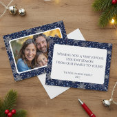 Modern Holiday Snowflake Photo Briefkaart
