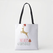 Modern Holiday Tote Bag Christmas (Voorkant)