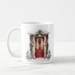 Modern Holiday Wishes Business Toevoegen Logo Koffiemok