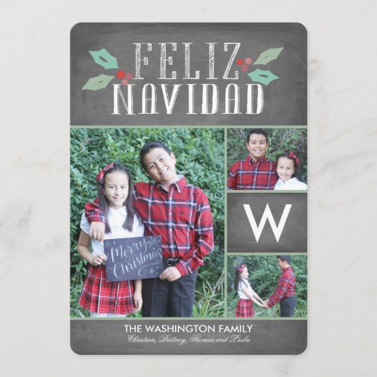 Modern Hollies Feliz Navidad Holiday (Voorkant)