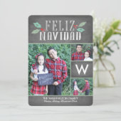 Modern Hollies Feliz Navidad Holiday (Staand voorkant)
