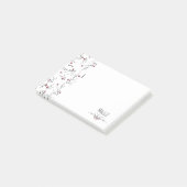 Modern Holly Berries Post-it® Notes (Schuin)