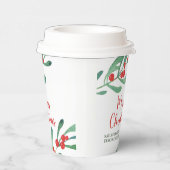 Modern Holly Company kerst Papieren Bekers (Rechts)