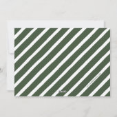 Modern Holly Jolly Foto met kerstgroen collage Feestdagenkaart (Achterkant)