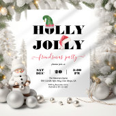 Modern Holly Jolly Friendsmas kerstfeest Kaart
