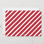 Modern Holly Photo Collage Kerstrood Feestdagenkaart (Achterkant)