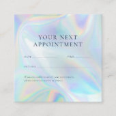 Modern Holografisch Bedrijf Logo Klant Afsprakenkaartje (Voorkant)