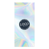 Modern Holografisch Bedrijf Logo Service prijslijs Reclamekaart (Voorkant)