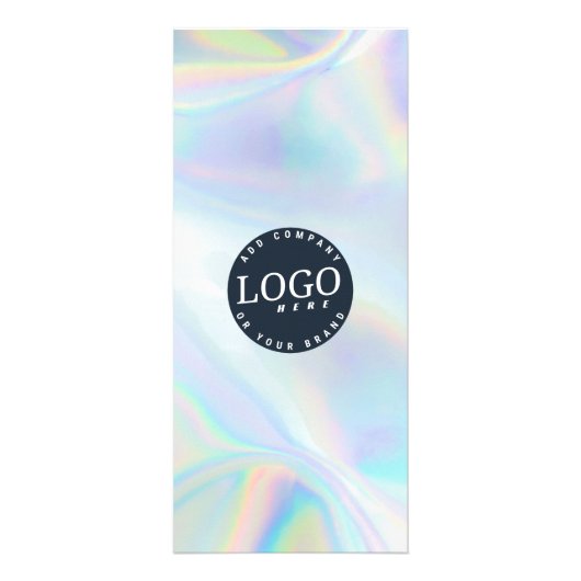 Modern Holografisch Bedrijf Logo Service prijslijs Reclamekaart (Voorkant)