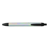 Modern holografisch effect script regenboog pastel zwarte inkt pen (Achterkant)