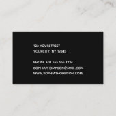 Modern holografisch Hallo script - Visitekaartje (Achterkant)