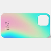 Modern Holografisch Iriserend Gepersonaliseerd Case-Mate iPhone Case (Achterkant (horizontaal))