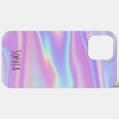 Modern Holografisch Iriserend Gepersonaliseerd Case-Mate iPhone Case (Achterkant (horizontaal))