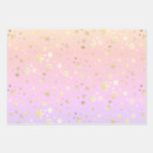 Modern holografisch kerstsnowflake patroon inpakpapier vel (Voorkant 2)