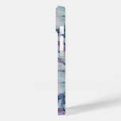 Modern holografisch marmeren stenen patroon elegan Case-Mate iPhone case (Achterkant / Links)