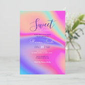 Modern holografisch ontwerp voor verloop van verlo kaart (Staand voorkant)