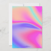 Modern holografisch ontwerp voor verloop van verlo kaart (Achterkant)