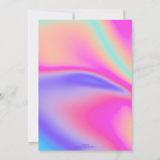 Modern holografisch ontwerp voor verloop van verlo kaart (Achterkant)