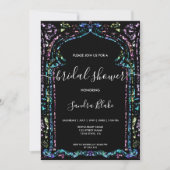 Modern Holografisch Ornament Indiaas Vrijgezellenf Kaart (Voorkant)