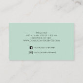 Modern holografisch pastel Stijlvol Visitekaartje (Achterkant)