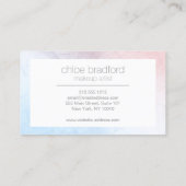 Modern holografisch puntpatroon op wit visitekaartje (Achterkant)