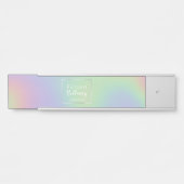 Modern Holografisch regenboogeffect Metaal Lijst Deurbordje (Voorkant)