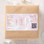 Modern Holografisch Roze Bad Lichaam Schoonheid Se Etiket (Insitu)