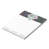 Modern Holografisch Symmetrisch Patroon - Notitieb Notitieblok (Linkerzijde)