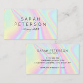 Modern holografisch visitekaartje (Voorkant / Achterkant)