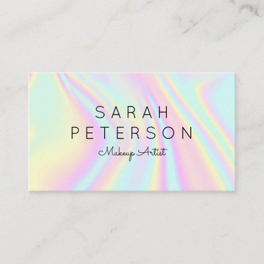 Modern holografisch visitekaartje (Voorkant)