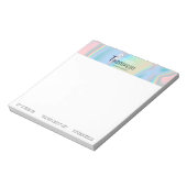 Modern holografisch vloeibaar marmer notitieblok (Linkerzijde)