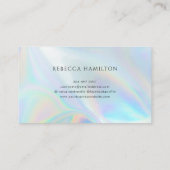 Modern Holographic Company Owner Visitekaartje (Achterkant)