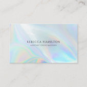 Modern Holographic Company Owner Visitekaartje (Voorkant)