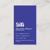 Modern Holographic Creative Branding Visitekaartje (Achterkant)