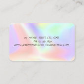 Modern Holographic, Gold Stripe, Gold Lotus Visitekaartje (Achterkant)