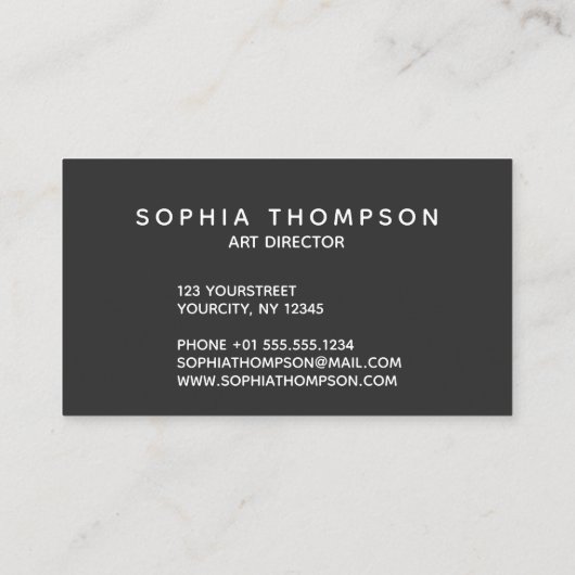 Modern Holographic Hallo 3D Letters Visitekaartje (Achterkant)