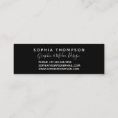 Modern Holographic Hallo Script Mini Visitekaartje (Achterkant)