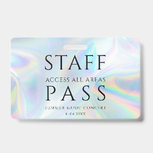 Modern Holographic Personeel Al het concert van de Badge