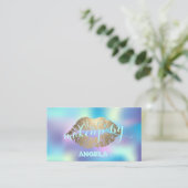 Modern Holographic Proesional, Lips Makeup artiest Visitekaartje (Staand voorkant)