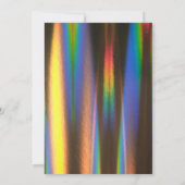 Modern Holographic Wedding Invitation Kaart (Achterkant)