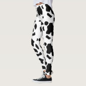 Modern Holstein Friesian Koe Animal Print Patroon Leggings (Links)