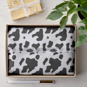 Modern Holstein Friesian Koe Animal Print Patroon Tissuepapier