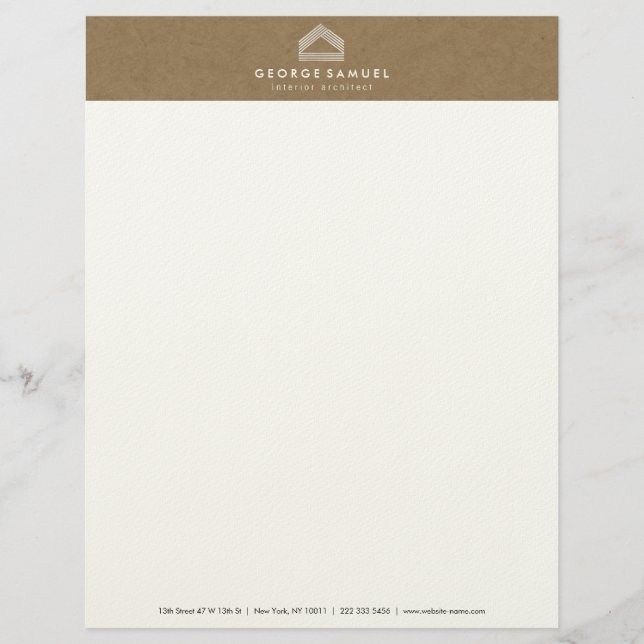 Modern Home Design | Abstract Logo Briefhoofd (Voorkant)