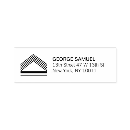 Modern Home Design | Abstract Logo on Zelfinktende Stempel (Design)