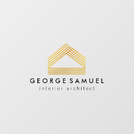 Modern Home Design | Custom Abstract Logo  Raamsticker