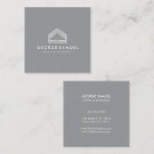Modern Home Design Custom Abstract Logo Vierkante Visitekaartje (Voorkant / Achterkant)